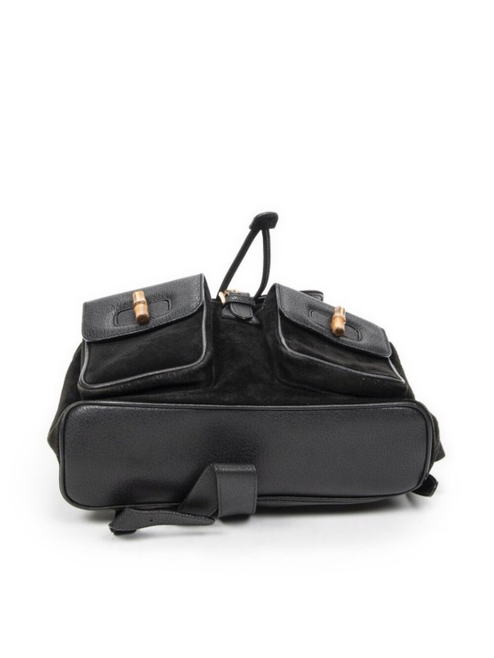 Gucci Rajibanbu Backpack Black Suede Leather - Picture 6 of 15